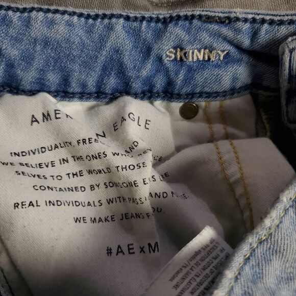 American Eagle Men’s Ne(x)t Level Flex Skinny Jeans 30x32 Gray Stretch Denim - Picture 7 of 9